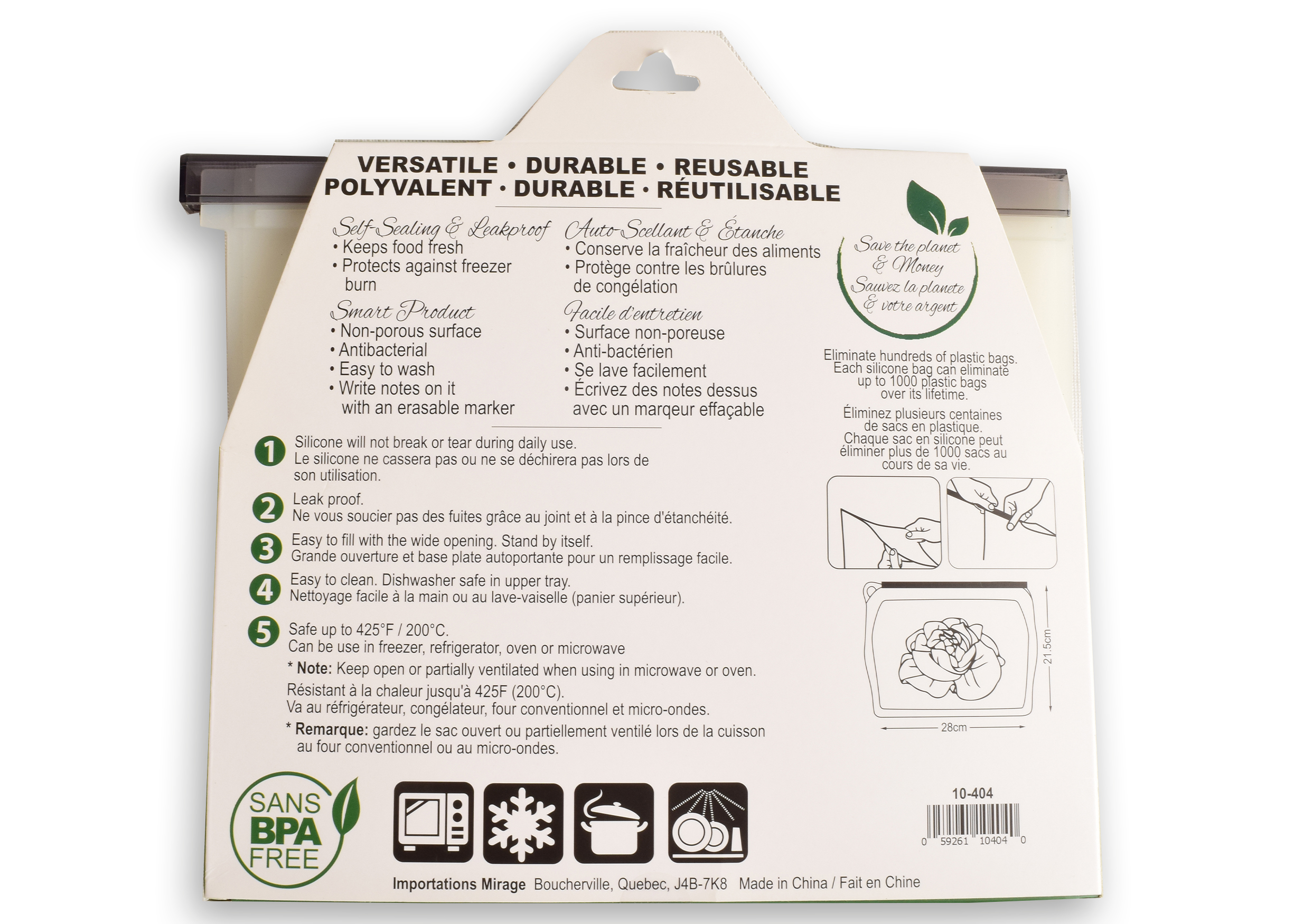 Emballage de produit écologique