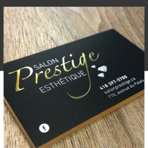Cartes d'affaires lamination mat & spot UV